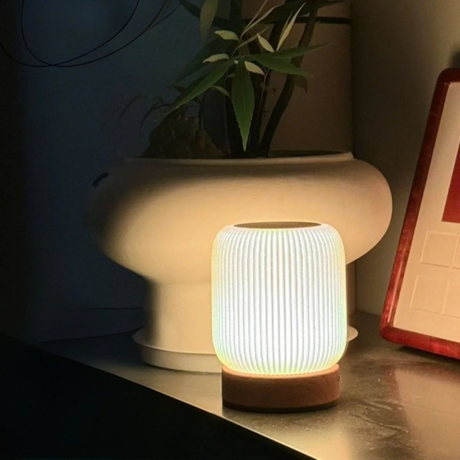 Luminária LED Touch Sem Fio – Luz Ambiente Premium para Quarto e Setup